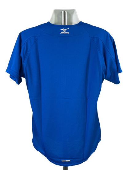 Mizuno Men's Blue Performance Elite Mesh Game Short Sleeve Baseball Jersey - S image 2