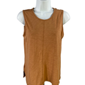 Max Studio Women's Brown Basic Lightweight Sleeveless Shirt - S
