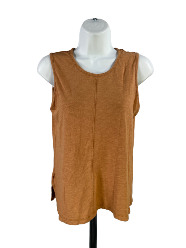 Max Studio Women's Brown Basic Lightweight Sleeveless Shirt - S