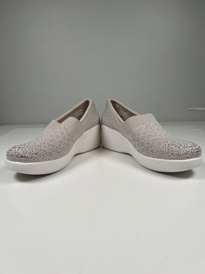 Skechers Women's Gray Martha Stewart Pier-Lite Reflection Wedge Sneakers - 7 image 6