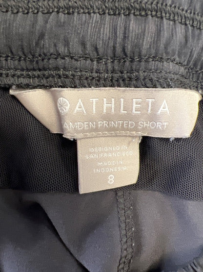 Athleta Women's Green Camden Printed Athletic Shorts - 8 image 3