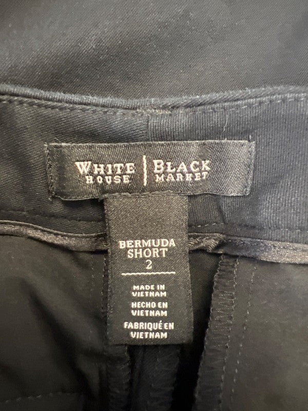 White House Black Market Women's Black Bermuda Shorts - 2 image 3