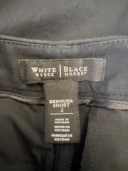 White House Black Market Women's Black Bermuda Shorts - 2 image 3