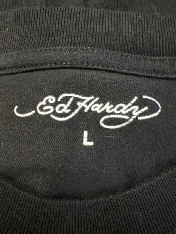 Ed Hardy Men's Black Tiger Dagger Graphic Short Sleeve T-Shirt - L image 3