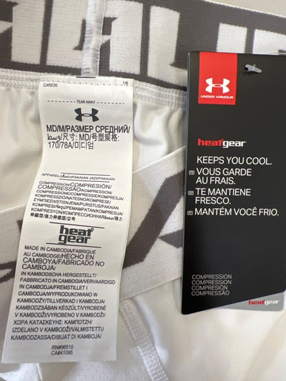 Under Armour Men's White HeatGear Compression Underwear - M image 3
