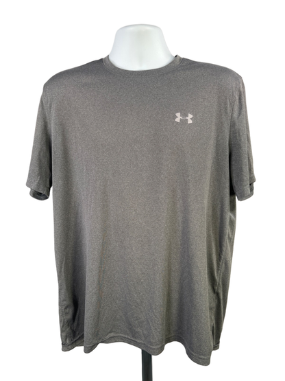 Under Armour Men's Gray Short Sleeve HeatGear Loose Fit Shirt - XL