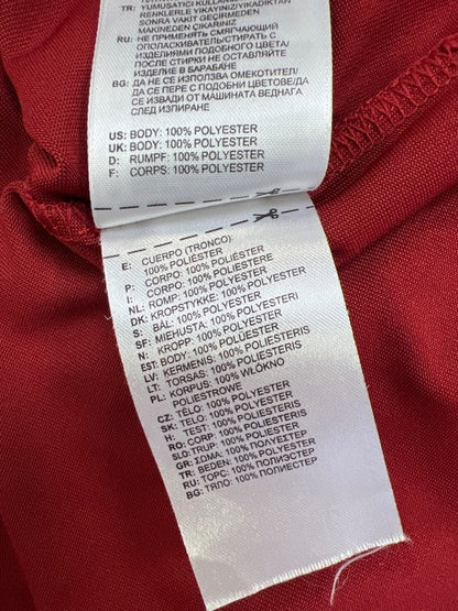 adidas Men’s Red Short Sleeve Climacool Athletic Golf Polo Shirt - L image 4