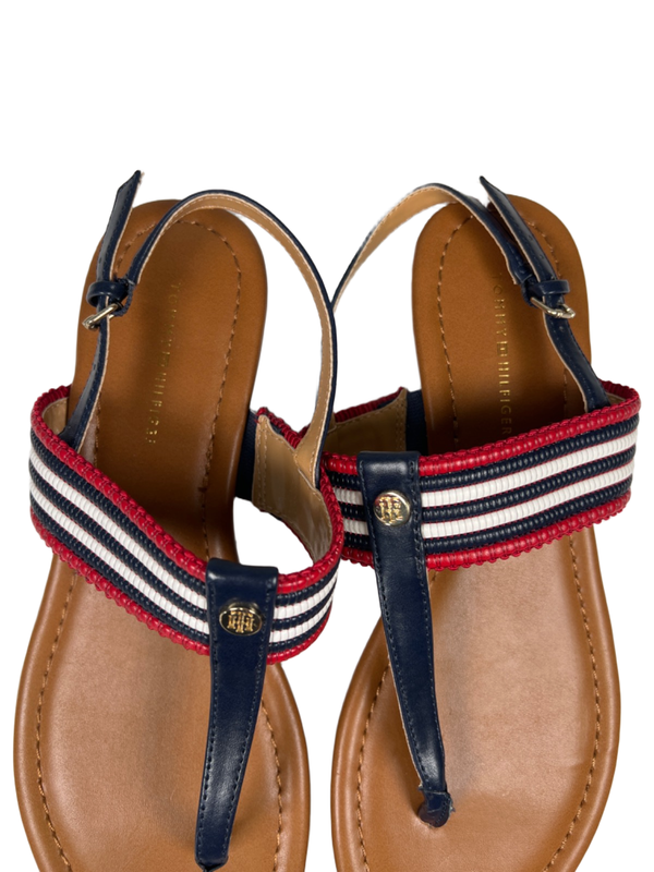 Tommy Hilfiger Women's Blue/Red Jaya Slingback Sandals - 8 image 3