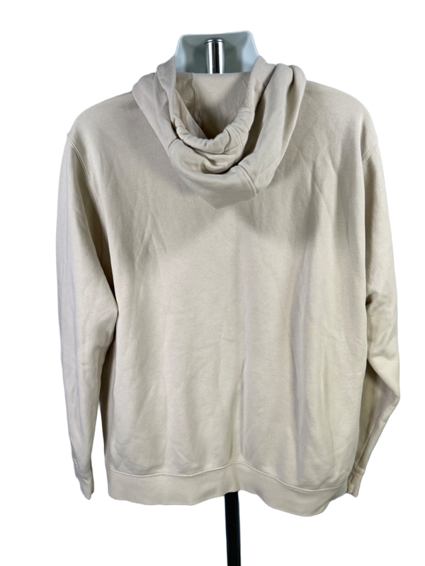 Nike Men's Beige Graphic Logo Fleece Pullover Hoodie Sweatshirt - XL Tall image 2