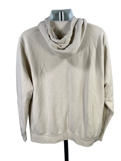 Nike Men's Beige Graphic Logo Fleece Pullover Hoodie Sweatshirt - XL Tall image 2