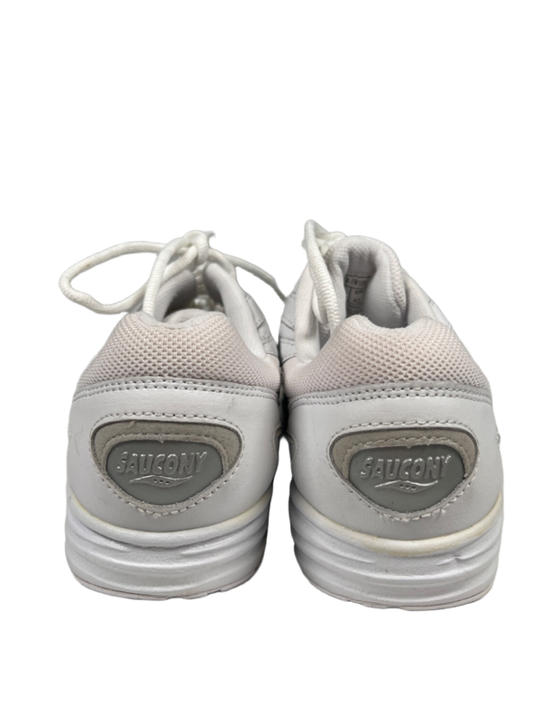 Saucony Women's White Soft Grid Running Sneakers - 10 Wide image 4