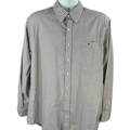 Vineyard Vines Men's Gray/White Plaid Slim Fit Button Up Long Sleeve Shirt - XL