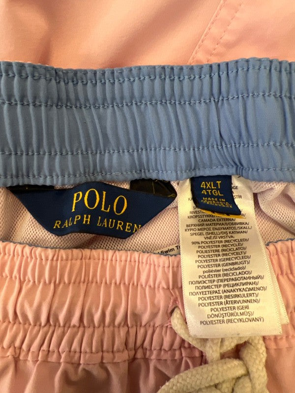Polo Ralph Lauren Men's Pink Stretch Waist Lined Swim Trunks - 4XL Tall image 3