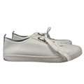 Tommy Bahama Women's White Perforated Lace Up Casual Sneakers - 9