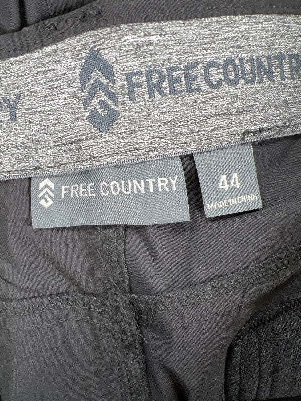 Free Country Men's Black Water Resistant Trek Shorts - 44 image 3