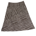 Maggies Organics Women's Brown Stretch Roast Birch Pull On A-Line Skirt - S