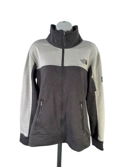 The North Face Women's Light/Dark Gray Heather Zip Up Jacket - L