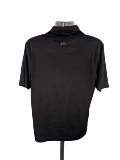 Cutter and Buck Men's Black Short Sleeve Athletic Golf Polo - L image 2