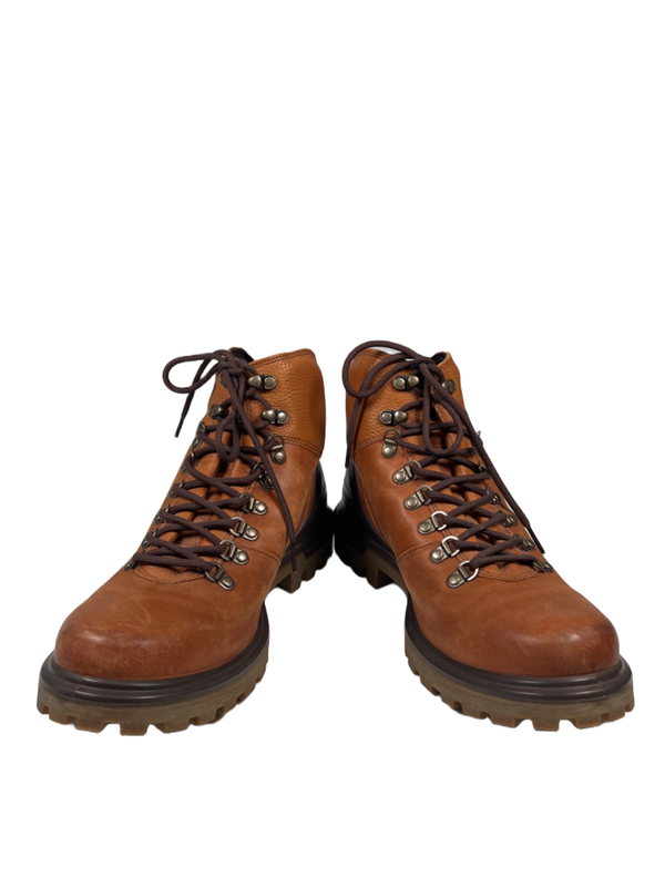 ECCO Men's Brown Leather Tredtray Lace Up Outdoor Boots - 43/US 9-9.5 image 6