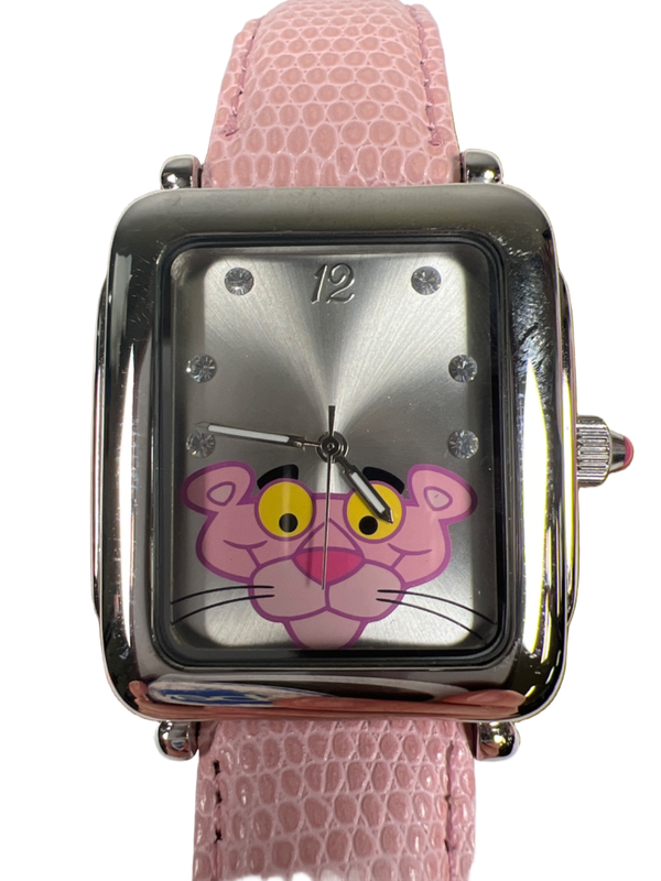 Pink Panther Women's Pink Leather 40th Anniversary Wrist Watch - Working W/Box image 4