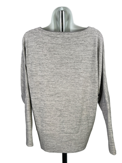 White House Black Market Women's Gray Heather Long Sleeve Sweater Shirt - S image 2
