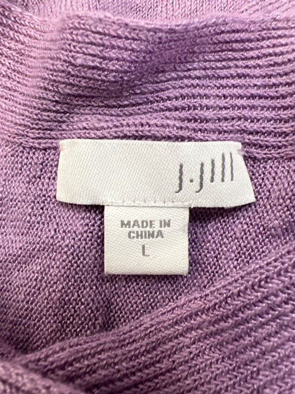 J.Jill Women's Purple 1/2 Sleeve Knit Shirt - L image 3