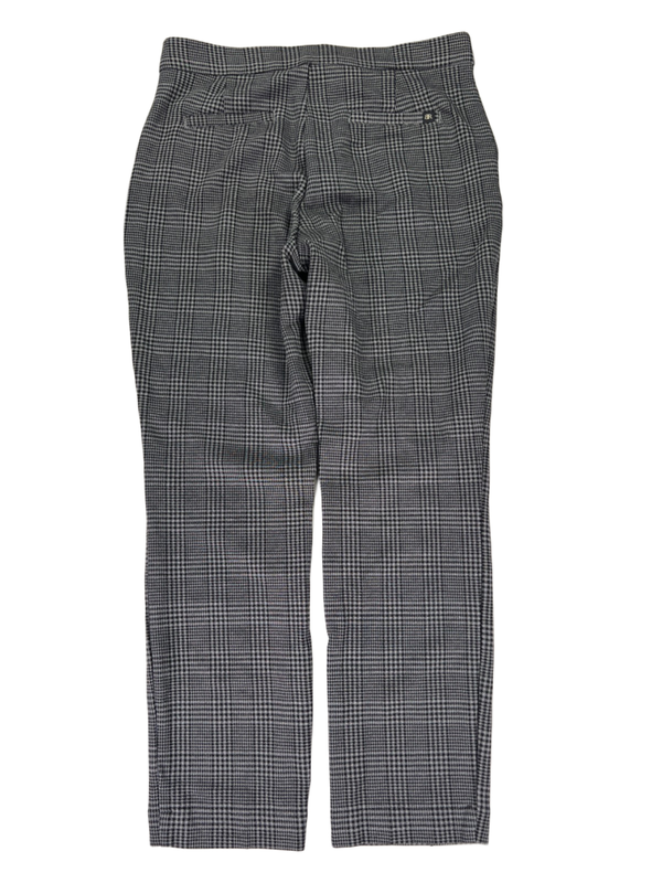 Banana Republic Women's Black/Gray Plaid Straight Ponte Pants - 6 image 2