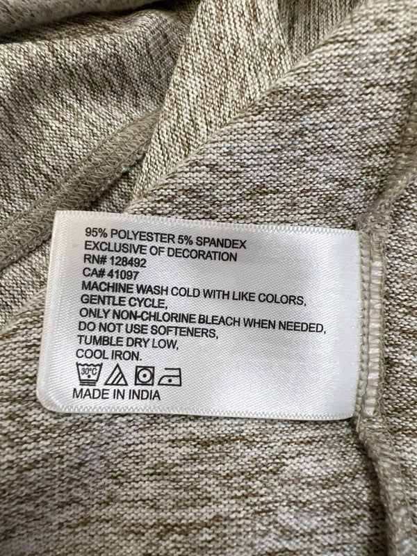 Greg Norman Men's Beige Heather Quarter Zip Sweatshirt - L image 4