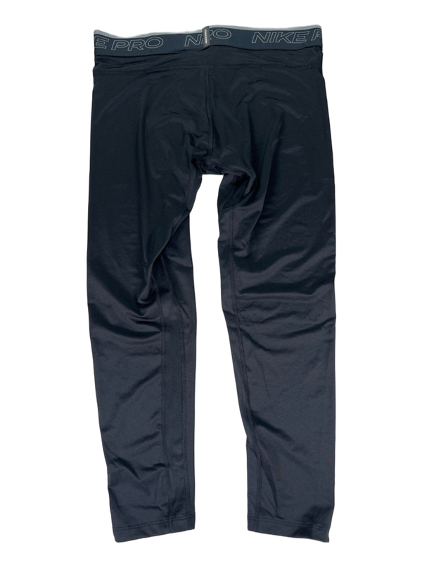 Nike Men's Black Pro 3/4 Length Training Athletic Tights - L image 2