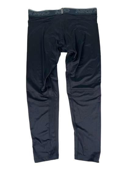 Nike Men's Black Pro 3/4 Length Training Athletic Tights - L image 2