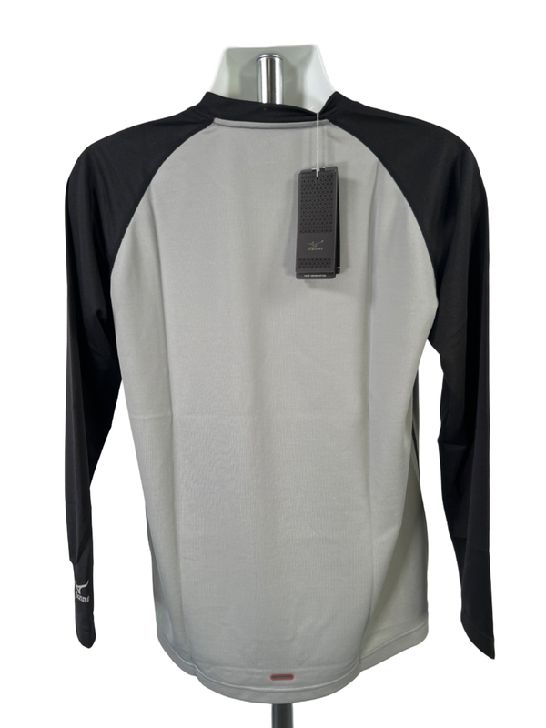 Mizuno Men's Gray Performance Pro Breath Thermo Long Sleeve Baseball Shirt - M image 2