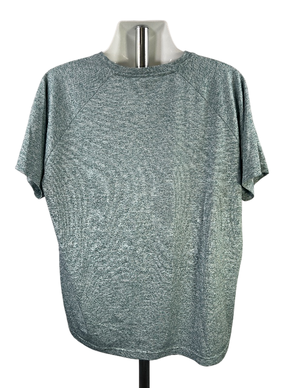 adidas Men's Blue Heathered Short Sleeve Athletic T-Shirt - 2XL image 2