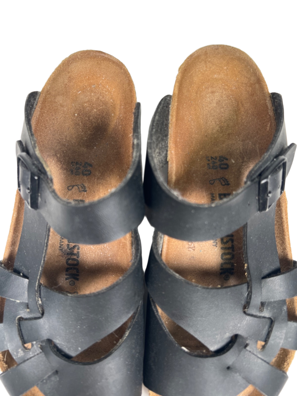 Birkenstock Unisex Black Pisa Braided Open Toe Sandals - Women's 9 image 3