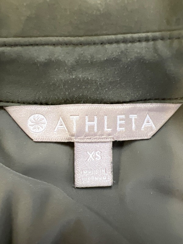Athleta Women's Green Northstar Long Sleeve Snap Button Hiking Shirt - XS image 3