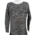 Ellen Tracy Women's Black/White Knit Long Sleeve Sweater - S