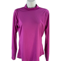 Nike Women's Purple Dri-Fit Long Sleeve Golf Athletic Shirt - S
