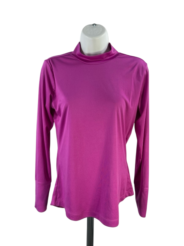 Nike Women's Purple Dri-Fit Long Sleeve Golf Athletic Shirt - S