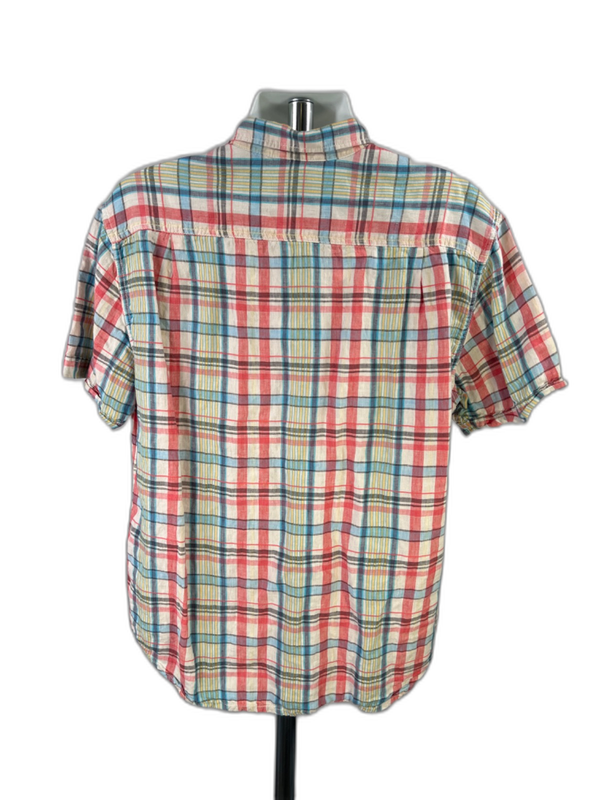 Tommy Bahama Men's Multicolor Relax Plaid Linen Blend Button Up Shirt - XL image 2