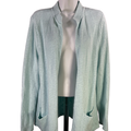 J.Jill Women's Blue Long Sleeve Open Front Cardigan Sweater - L