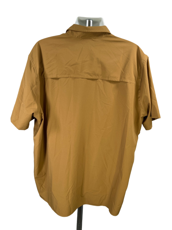Eddie Bauer Men's Brown Lightweight Short Sleeve Button Up Shirt - 3XL Tall image 2