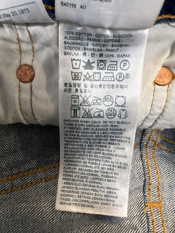 Levi's Women's Medium Wash 501 Cut Off Denim Jean Shorts - 28 image 3