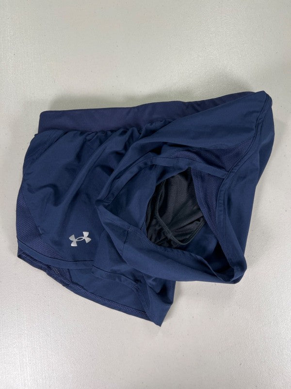 Under Armour Women's Blue Fly-By 3" Lined Athletic Shorts - M image 3