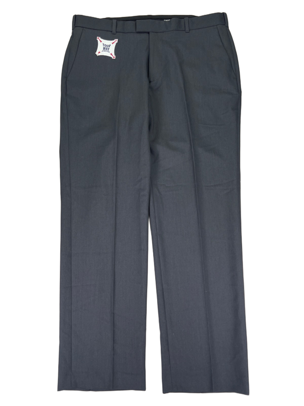 Izod Men's Dark Gray Comfortflex Straight Performance Dress Pants - 34x29