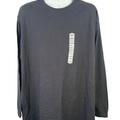 Duluth Trading Men's Black Cotton Longtail Long Sleeve Tee Shirt - XL