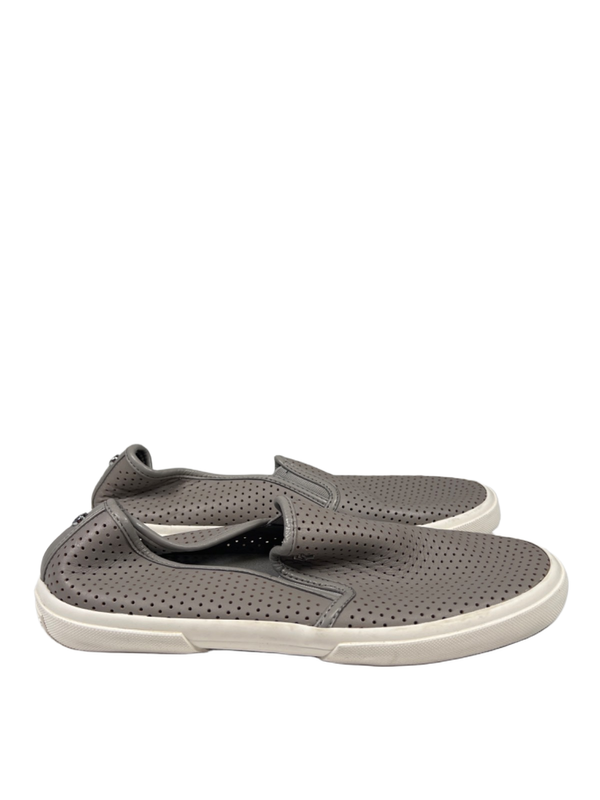 Michael Kors Women's Gray Perforated Leather Slip On Loafers - 8.5