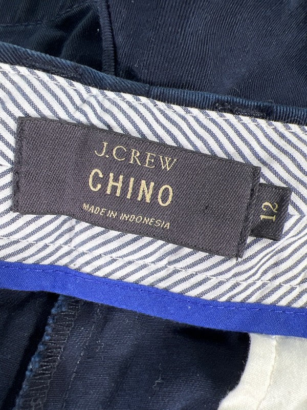J.Crew Women's Navy Blue Cotton Chino Shorts - 12 image 3
