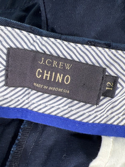 J.Crew Women's Navy Blue Cotton Chino Shorts - 12 image 3