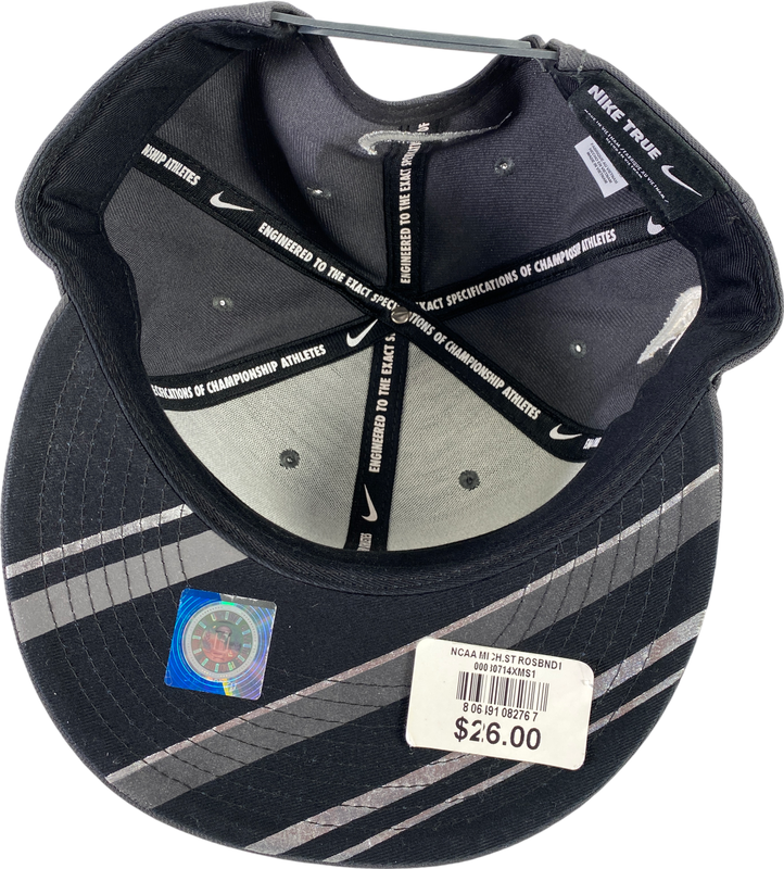 NEW Nike Unisex Gray 2014 Michigan State Rose Bowl Champions Snap Back -One Size image 6