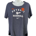 Nike Women's Blue MLB Detroit Tigers Short Sleeve T-Shirt - L