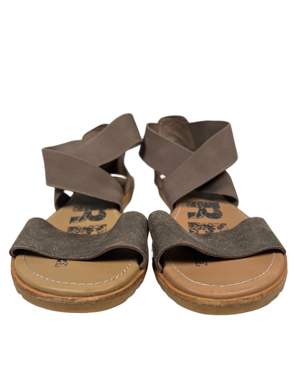 Sorel Women's Gray Metallic Ella II Strappy Sandals - 8.5 image 2